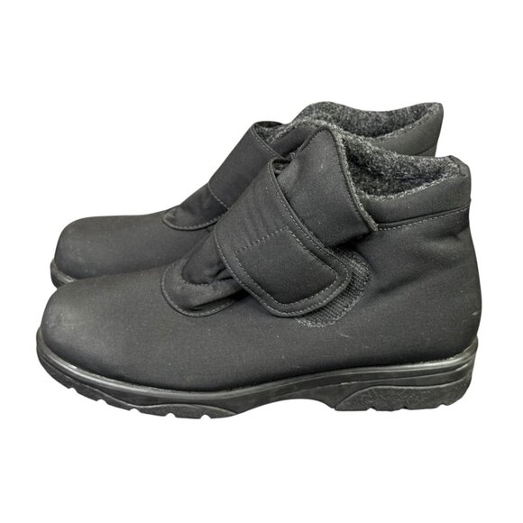 Toe Warmers Boots Shoes Womens 7 W Wide Black Active Winter Ankle Booties T99849 - Picture 1 of 10